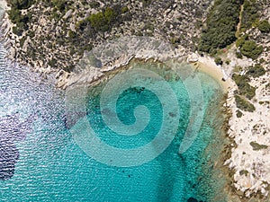 Sithonia coastline near Lagonisi Beach, Chalkidiki, Greece