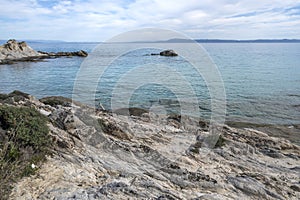 Sithonia coastline near Orange Beach, Chalkidiki, Greece