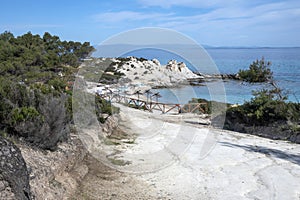 Sithonia coastline near Orange Beach, Chalkidiki, Greece