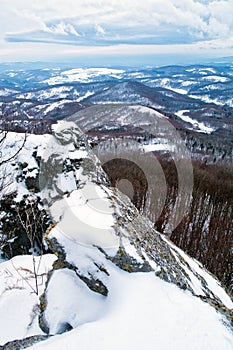 Sitno mountain durig winter