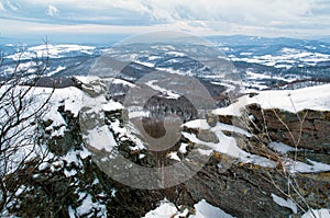 Sitno mountain durig winter