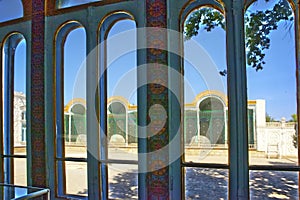 Sitorai Mokhi Khosa Palace, summer Palace of the Emir, near Bukhara, Uzbekistan photo