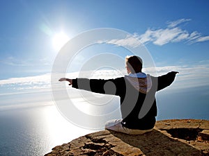 Sitting on breakaway