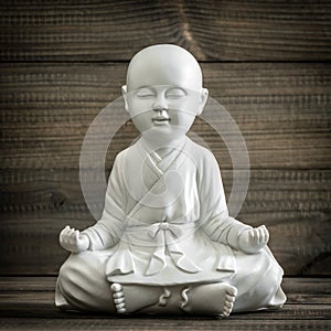 Sitting buddha. Meditation and relaxing concept vintage