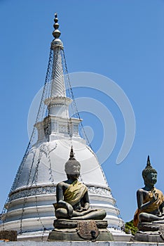 Sitting Buddha in the Seema Malaka temple in colombo in Sri Lanka