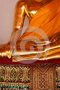 Sitting Buddha statue details, Thailand