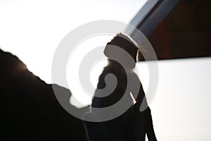 Sitting Monkey Silhouette