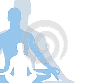 Sitting Position Yoga Figures