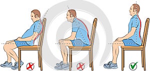 Sitting positions photo