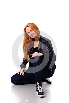 Sitting woman