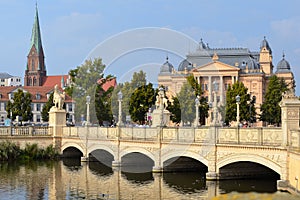 Sityscape of Schwerin, Germany