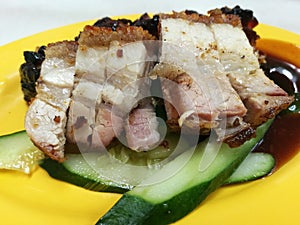 Siu yuk roasted pork belly