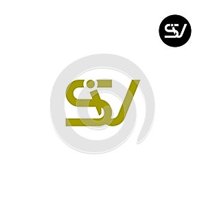SIV Logo Letter Monogram Design