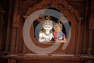Siva and Parvati, Hindu gods photo