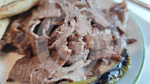 Sivas Doner Kebab. Turksih Food