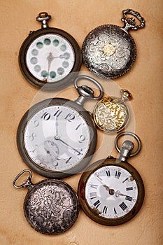 Six ancient pocket watch