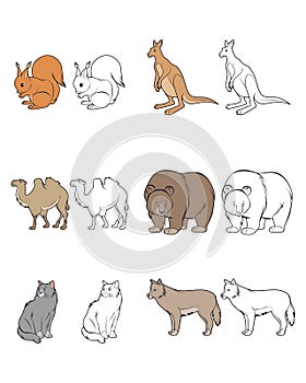 Six animals set