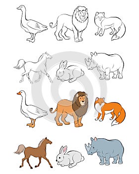 Six animals set