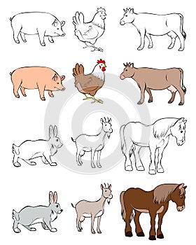 Six animals set