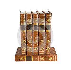 Six brown books