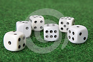 Six dice