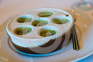 Six Escargot in Butter