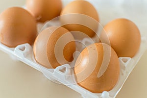 Six farmer raw eggs pack