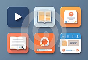 Icon packs design of social