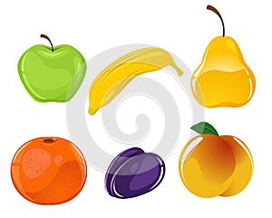 Six fruits set