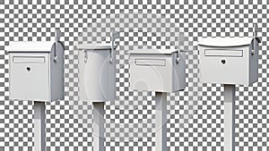 Six Mailboxes in a Row