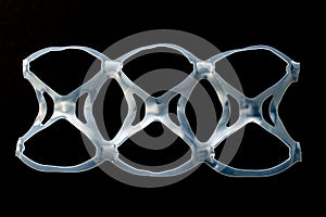 Six pack rings or six pack yokes are a set of connected plastic rings that are used in multi-packs of beverage