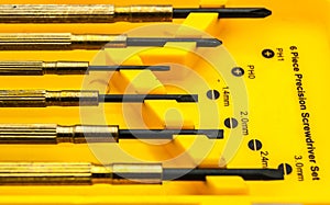 Six piece Precise screwdriver set.tool set.