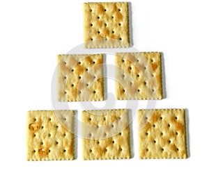 Six saltine crackers photo