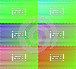 six sets of blue, purple, pink, red and light green gradient background with stripes. simple, blur, modern and color