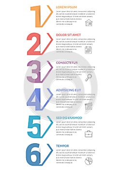 Six Steps - Infographic Template