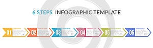Six Steps Infographic Template