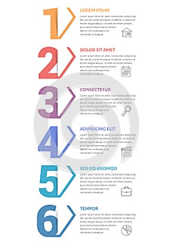 Six Steps - Infographic Template