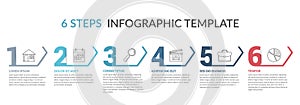 Six Steps Infographic Template