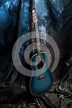 Six string acoustic guitar