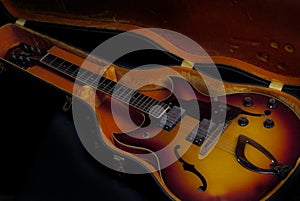 Six string electric guitar