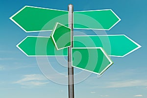 Six-way signpost