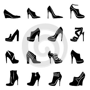 Sixteen models of stylish women footwear