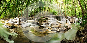 The sixth level of Huai Mae Kamin Waterfall