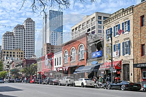 Sixth street in Austin, Tx during SXSW