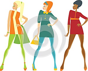 Sixties style girls photo