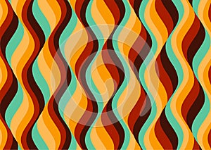 Sixties themed wallpaper design