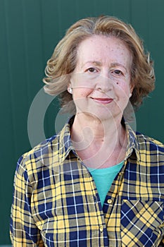 Sixty years old woman headshot