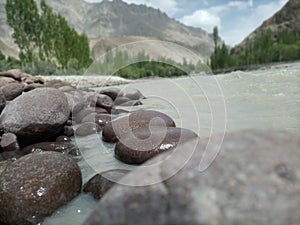 Siyachan Lake and mountain view Beautiful Naturel