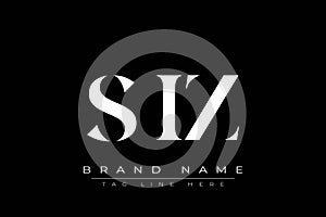 SIZ abstract letter logo design
