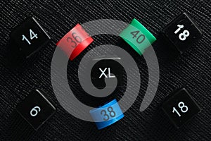 Size plastic tag scene.